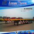 3 axle 40ft container transport flatbed semi trailer for sale